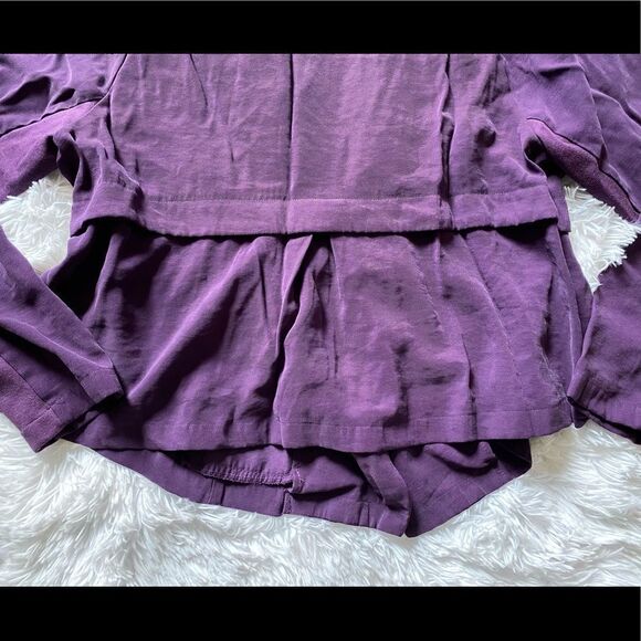 Torrid Open Drape Front Purple Cardigan Jacket Women’s Plus Size 1X - Picture 9 of 13